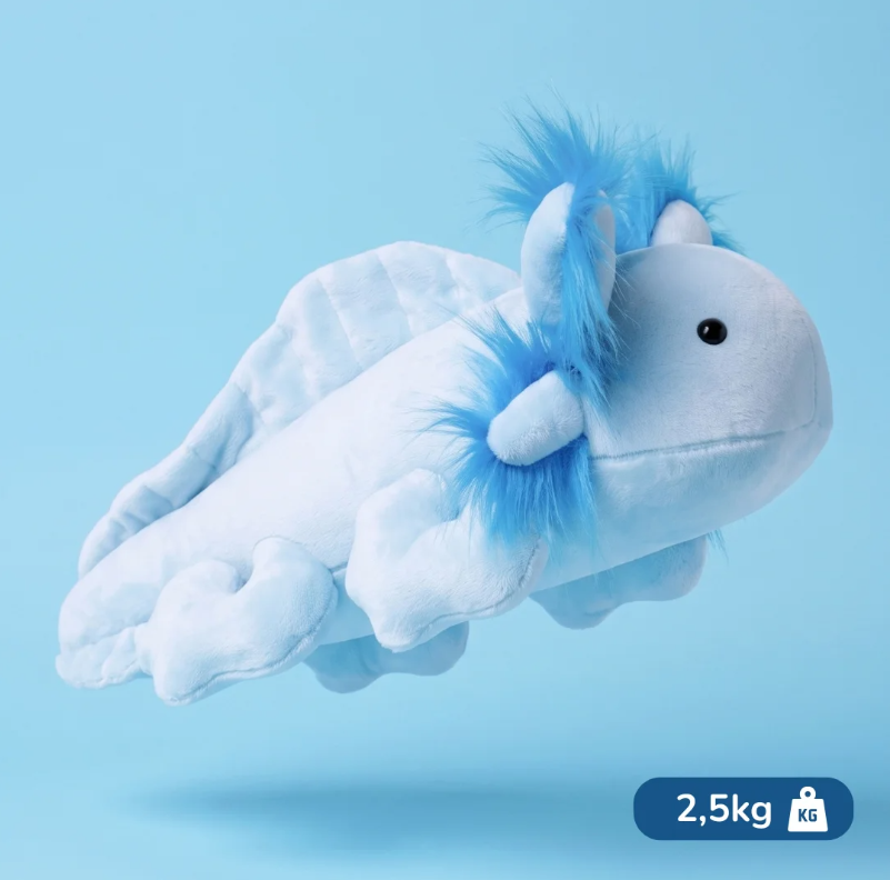 Tyngdebamse Hugly Milo – Aksolotl 2,5 kg – bilde 1 av 6