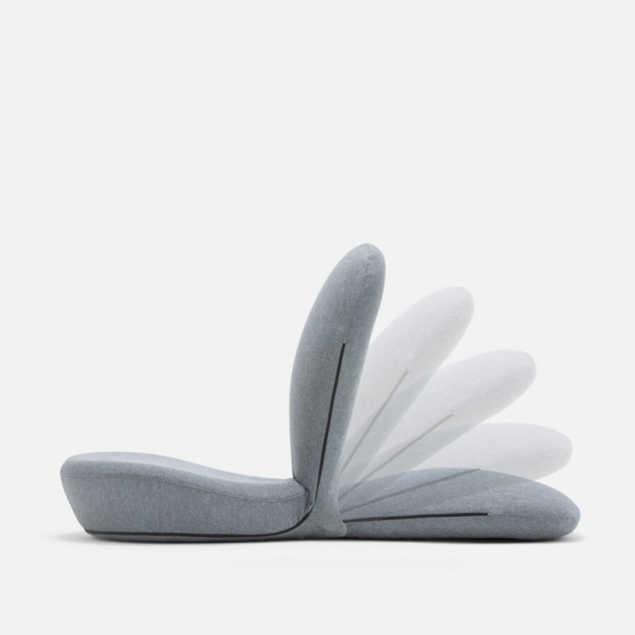 Ergonomisk Sittestol Stretch Chair – grå 48 × 58 × 15 – bilde 2 av 8