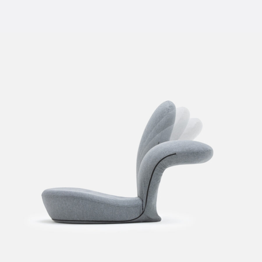 Ergonomisk Sittestol Stretch Chair – grå 48 × 58 × 15 – bilde 4 av 8