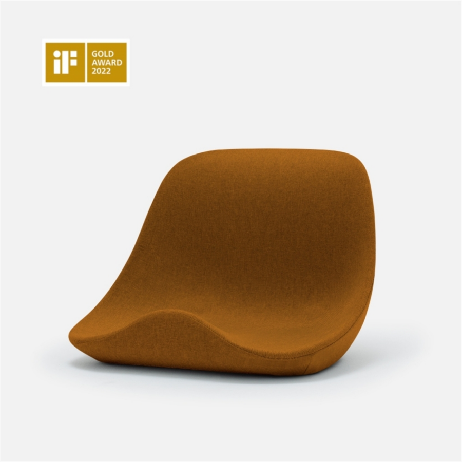 Ergonomisk Sittepute Kura Seat Hb – Sennepsgul – bilde 1 av 5