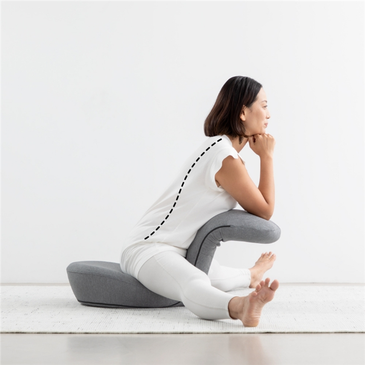 Ergonomisk Sittestol Stretch Chair – grå 48 × 58 × 15 – bilde 8 av 8