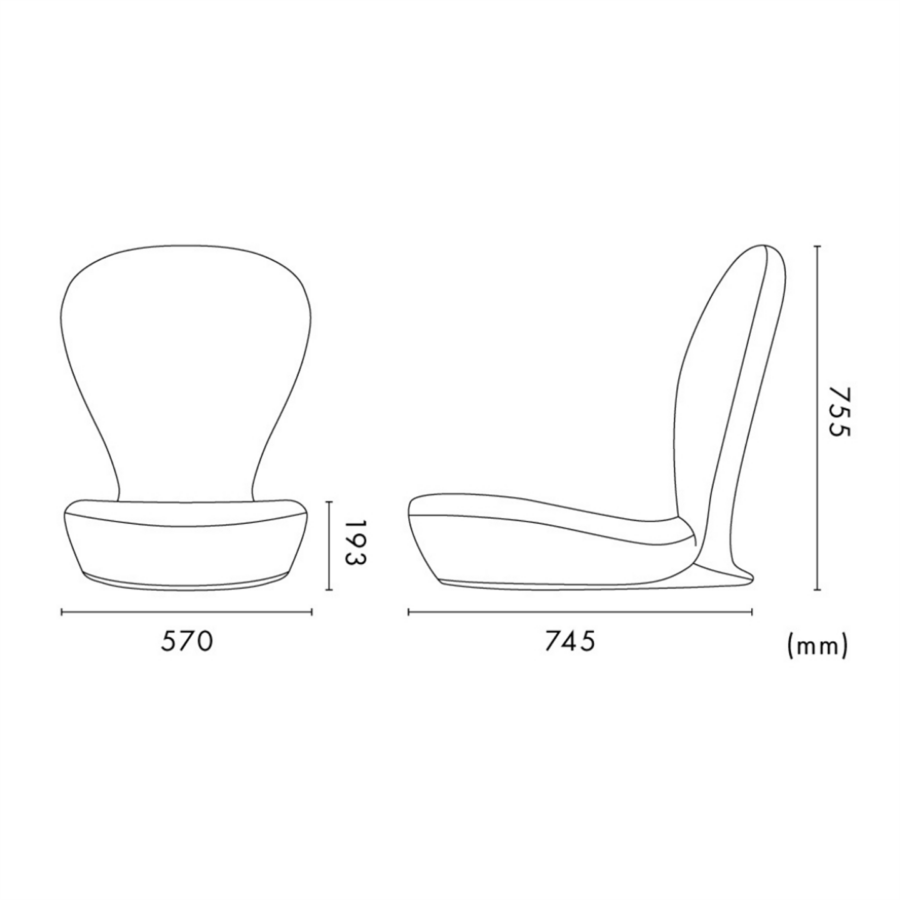 Ergonomisk Sittestol Stretch Chair – grå 75 × 57 × 75 – bilde 4 av 8